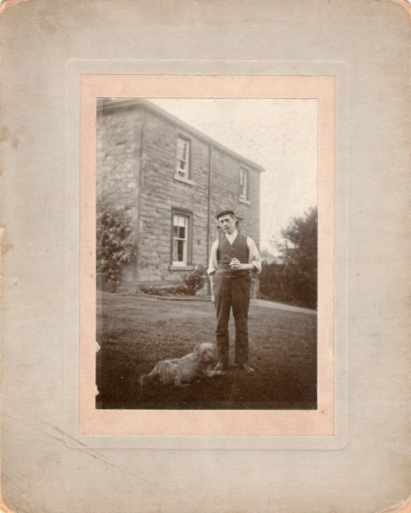 Mr Burnham on the old Rectory lawn. He came to Killamarsh with the