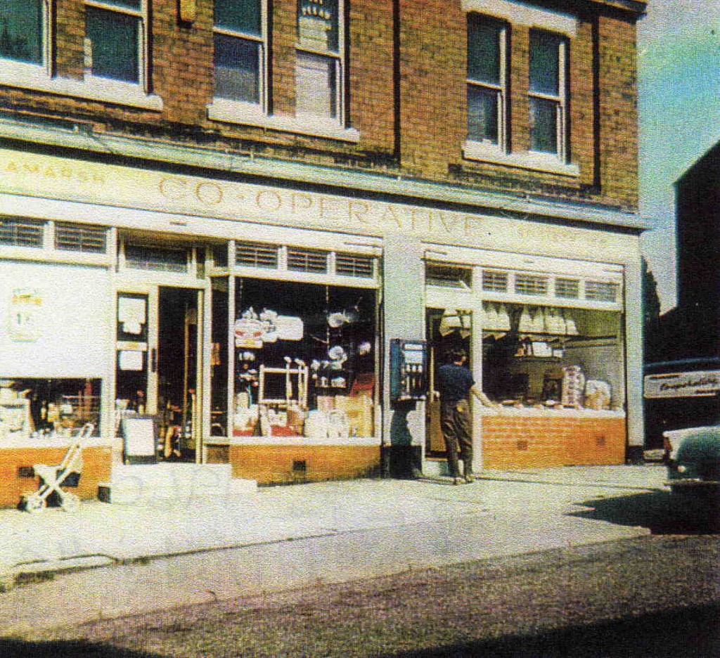 The Coop in the 1960s. Note Dividend 1 shilling and 6d in the pound