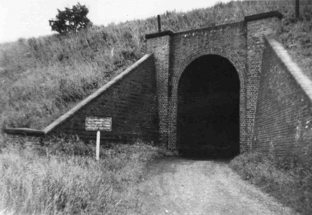 The archway leading from Station Road to Netherthorpe Lane over which